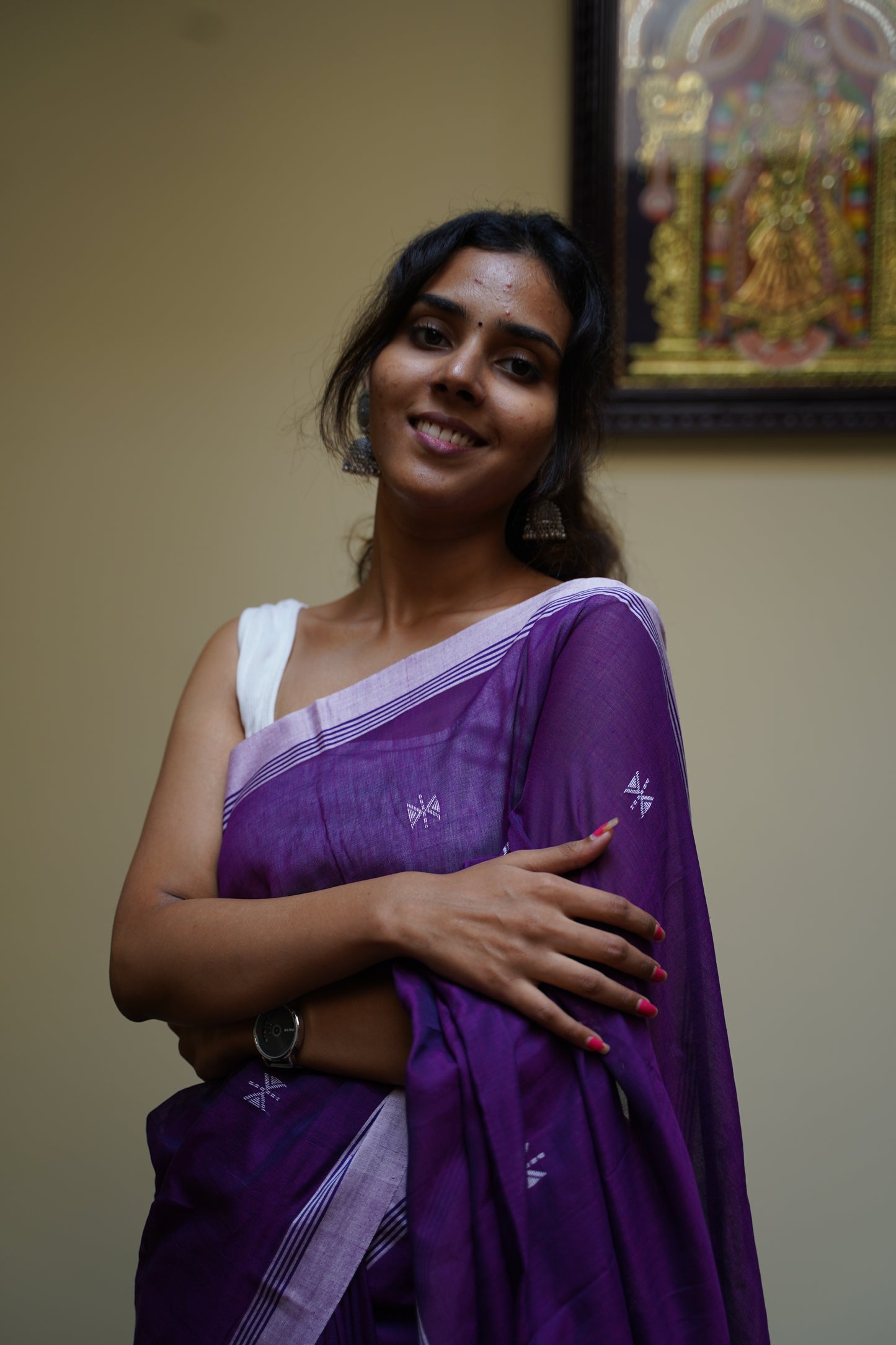Handloom Mul Cotton Saree-PC13463
