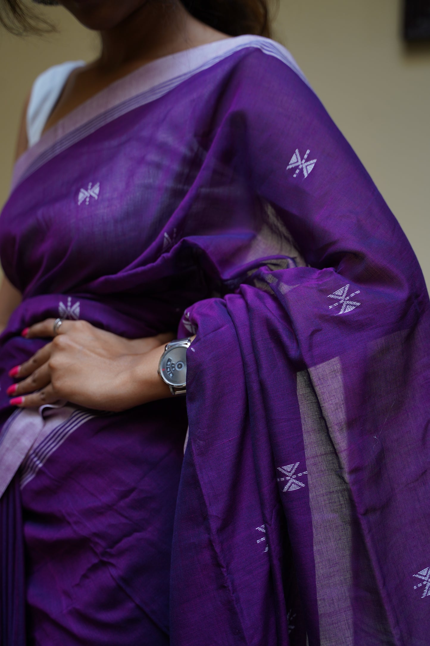 Handloom Mul Cotton Saree-PC13463