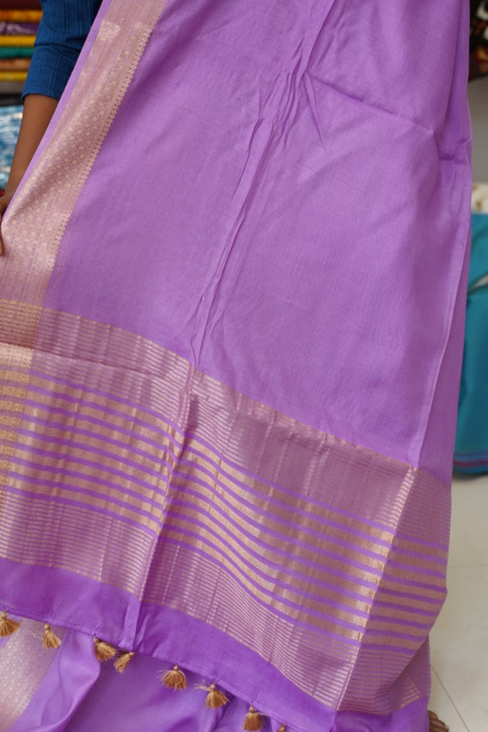 semi chanderi saree PC17911