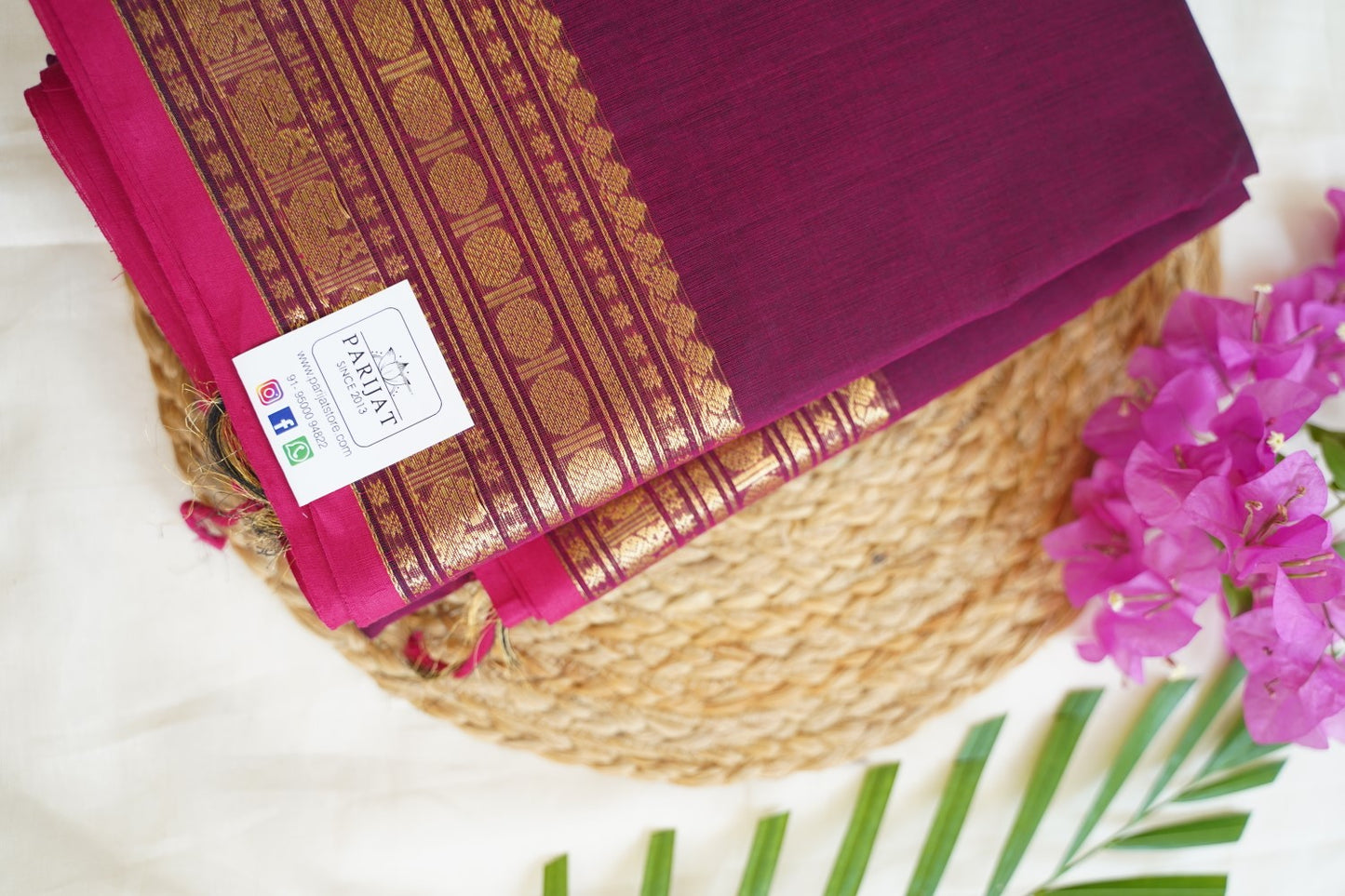 Kanchi handloom Cotton Saree PC14377