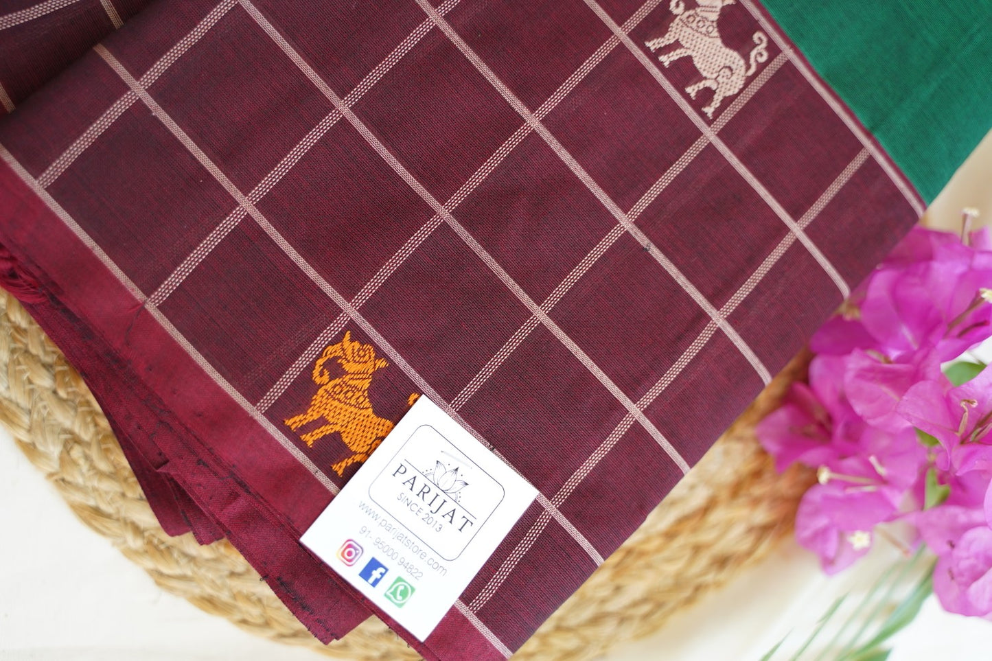 Kanchi handloom Cotton Saree PC14379