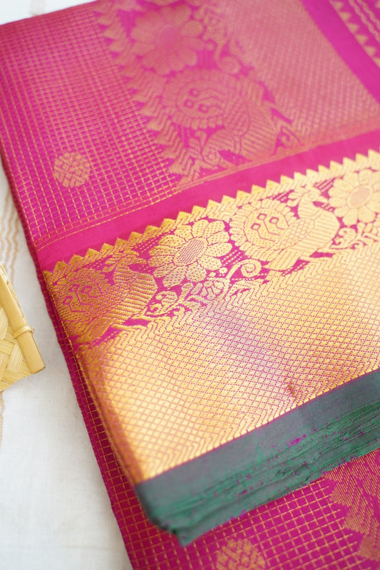 Kanchi Handloom Silk Cotton Saree PC17125