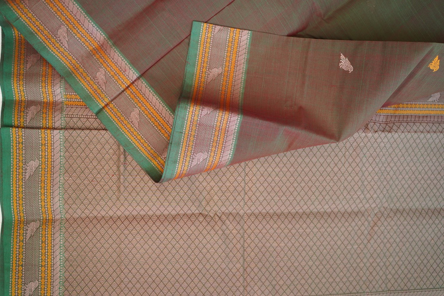Kanchi handloom Cotton Saree PC14383