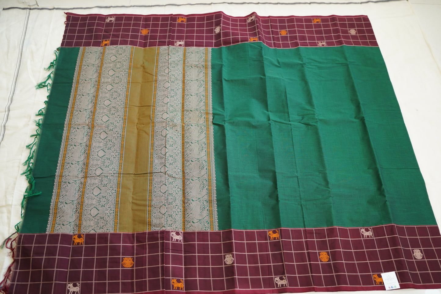 Kanchi handloom Cotton Saree PC14379