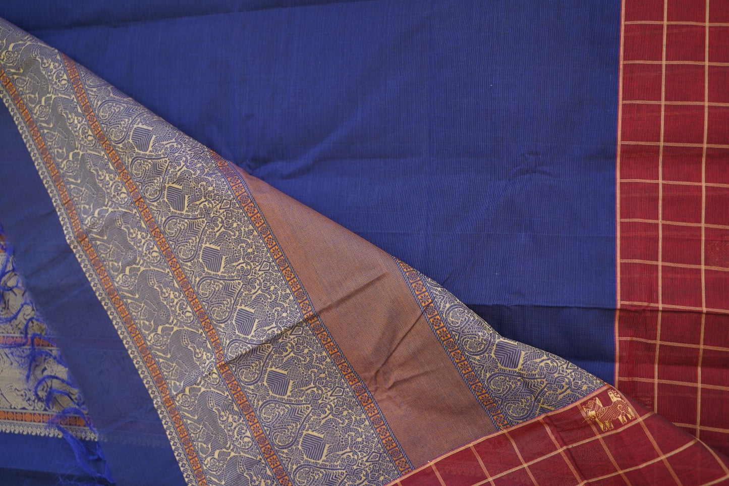 Kanchi handloom Cotton Saree PC14375
