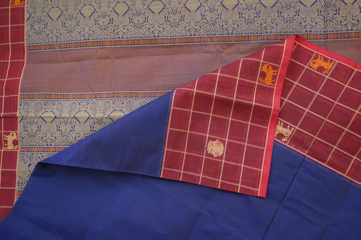 Kanchi handloom Cotton Saree PC14375