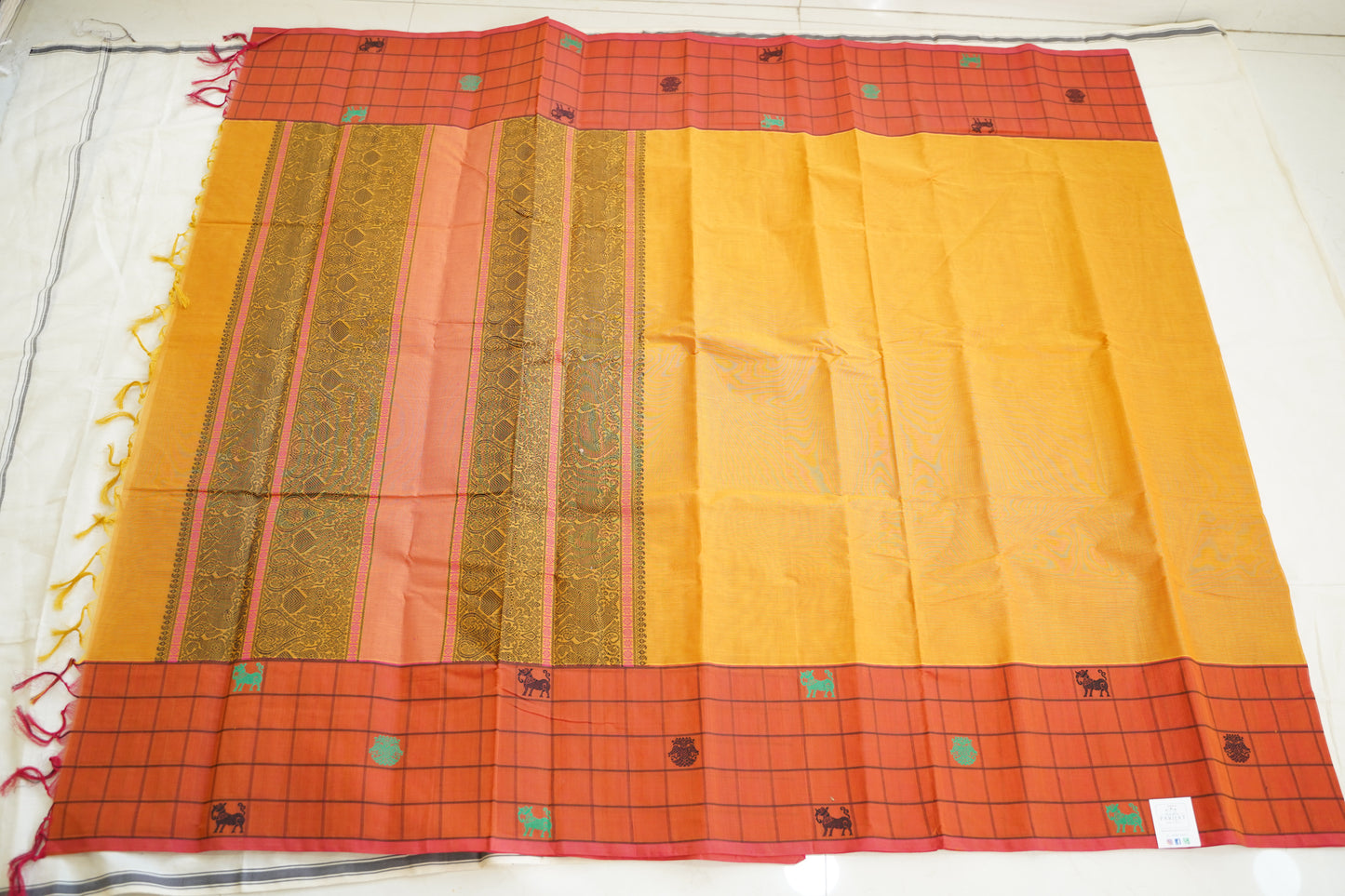 Kanchi handloom Cotton Saree PC14394