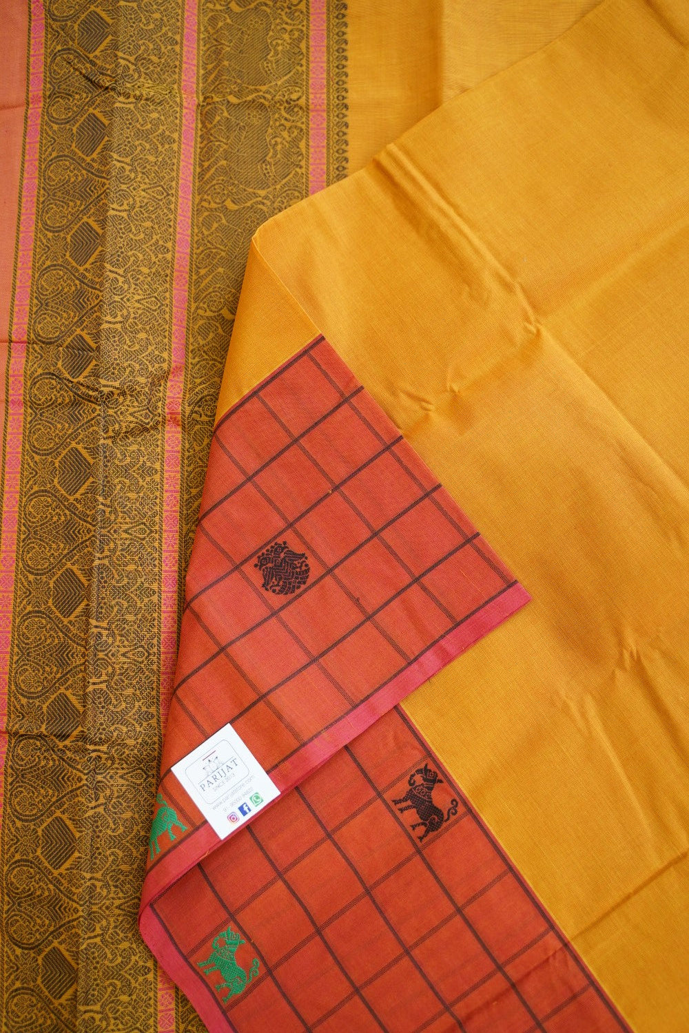 Kanchi handloom Cotton Saree PC14394