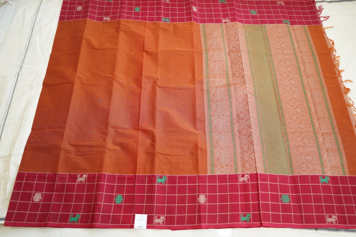Kanchi handloom Cotton Saree PC14403