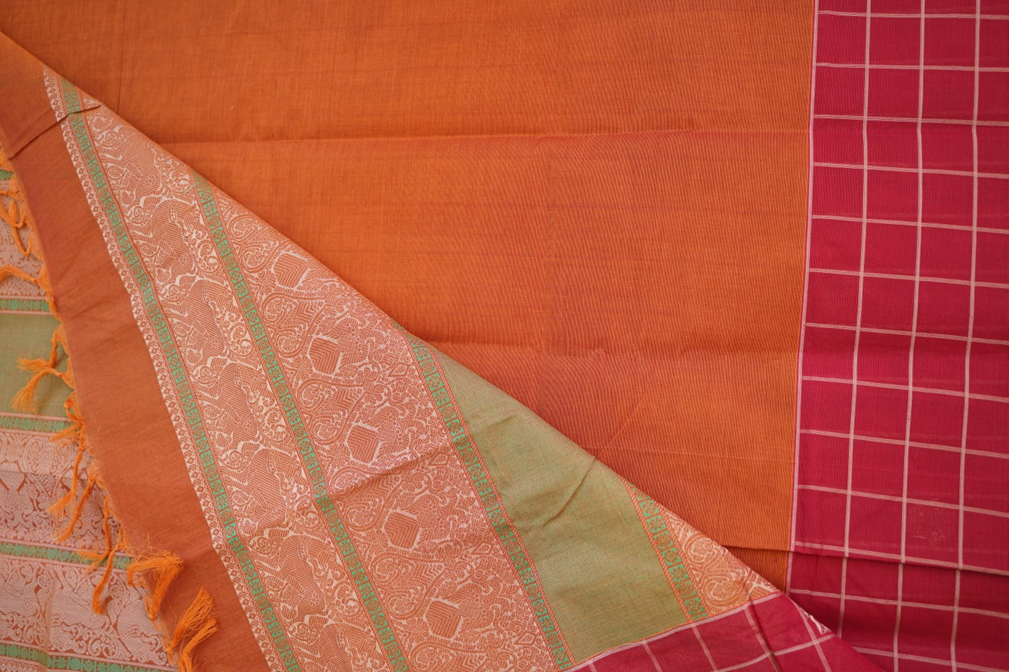 Kanchi handloom Cotton Saree PC14403