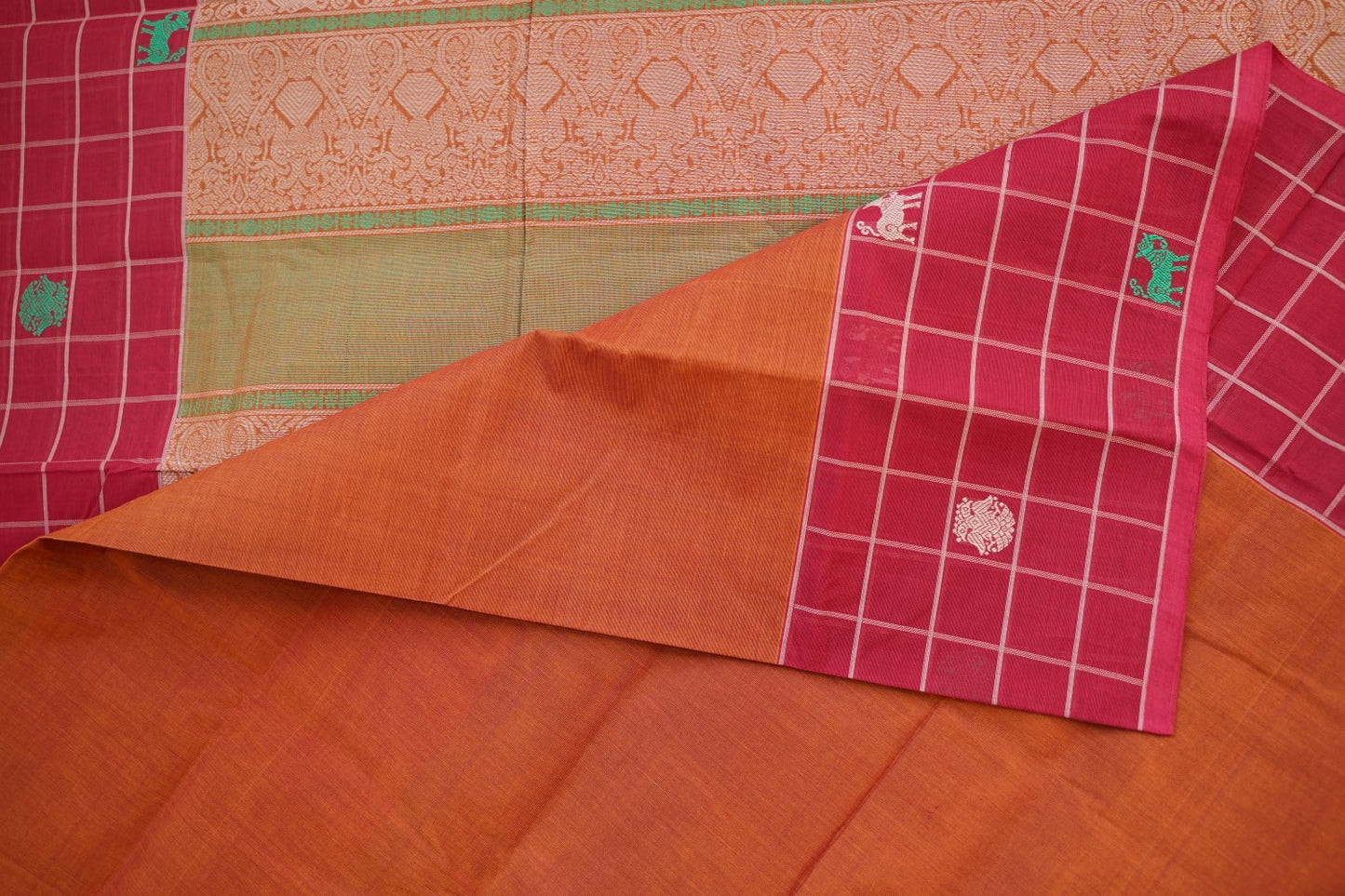 Kanchi handloom Cotton Saree PC14403