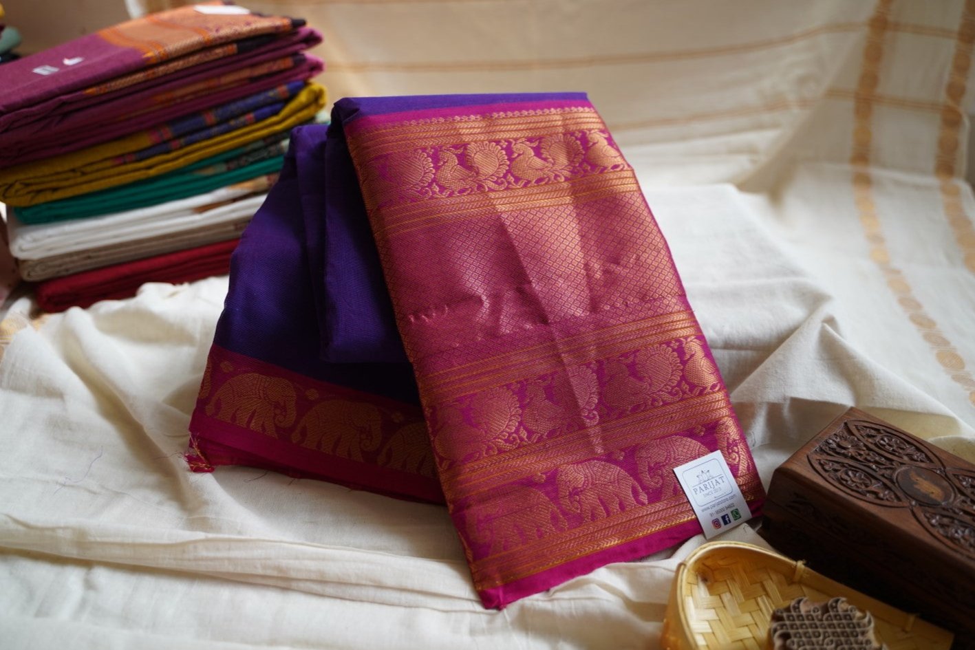 Chettinadu handloom Cotton Saree PC13559