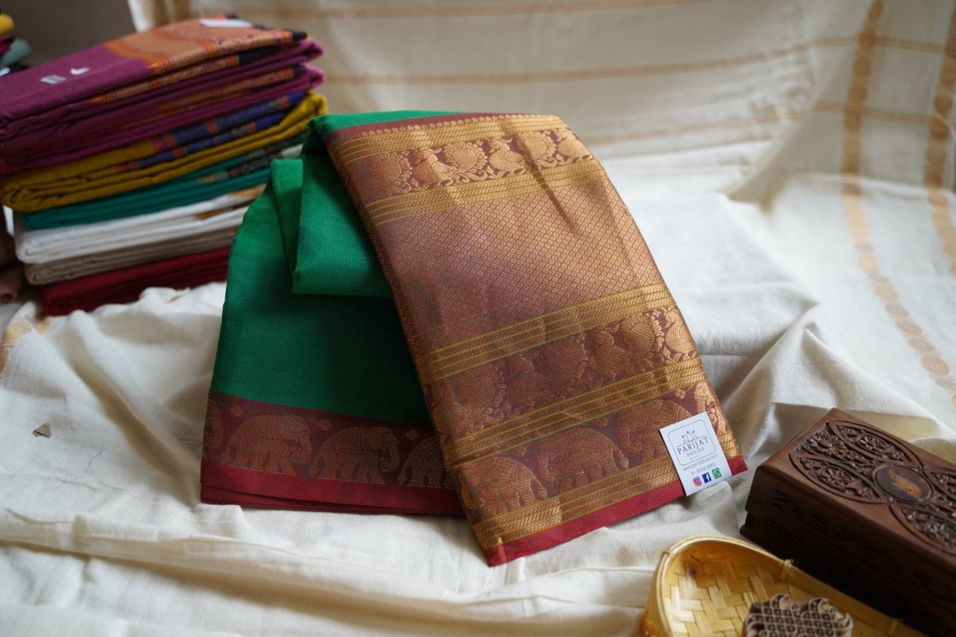 Chettinadu handloom Cotton Saree PC13558