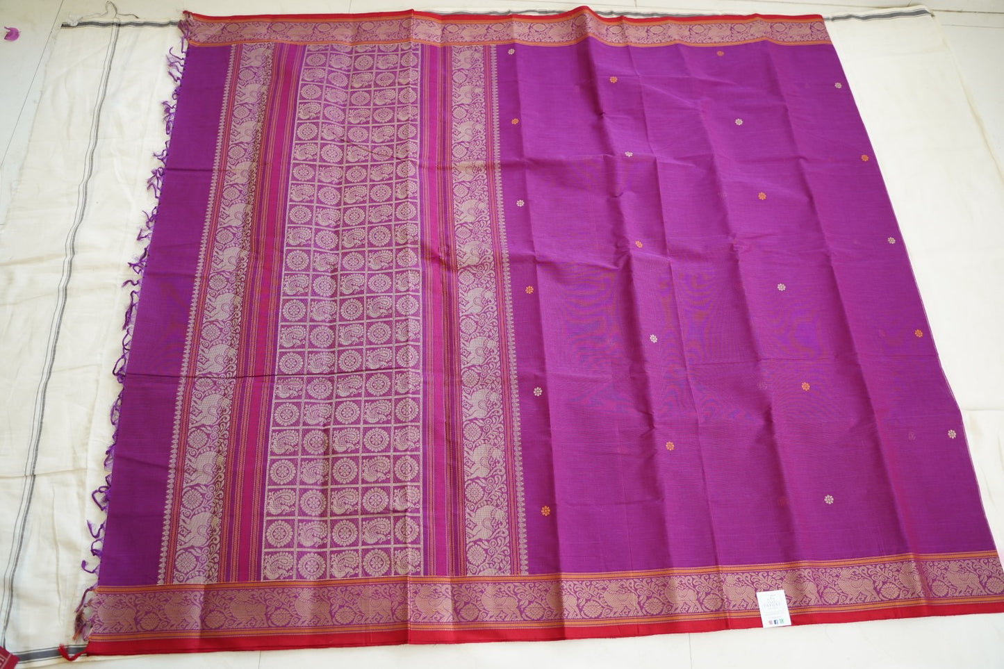 Kanchi handloom Cotton Saree PC14386