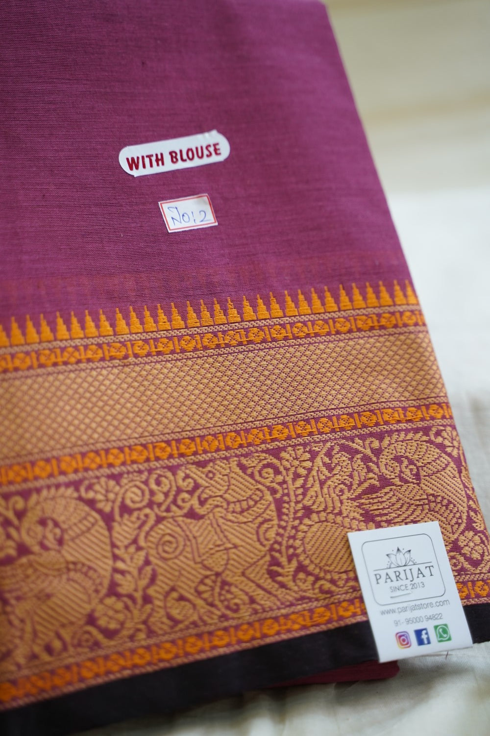 Chettinadu handloom Cotton Saree PC13545