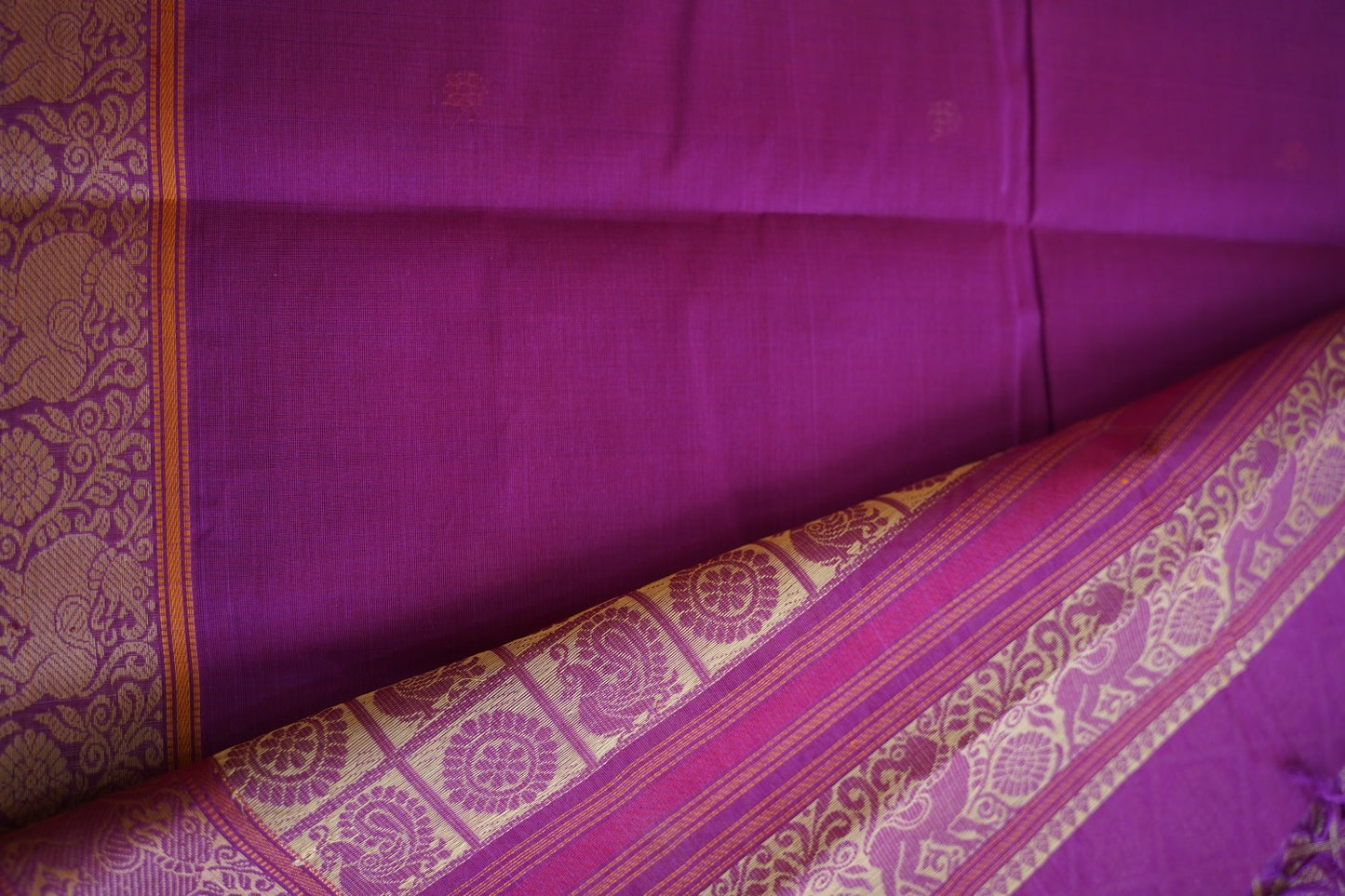 Kanchi handloom Cotton Saree PC14386