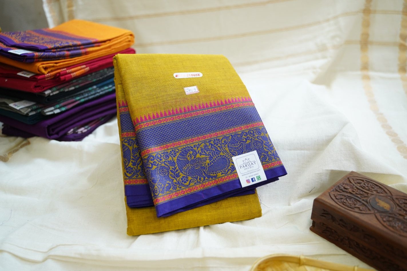 Chettinad handloom Cotton Saree PC13543