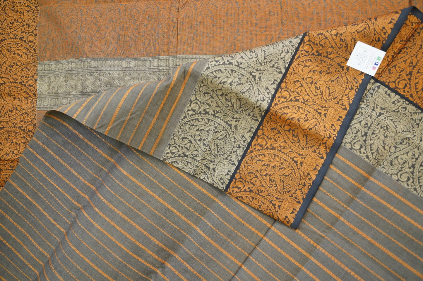 Kanchi handloom Cotton Saree PC14396