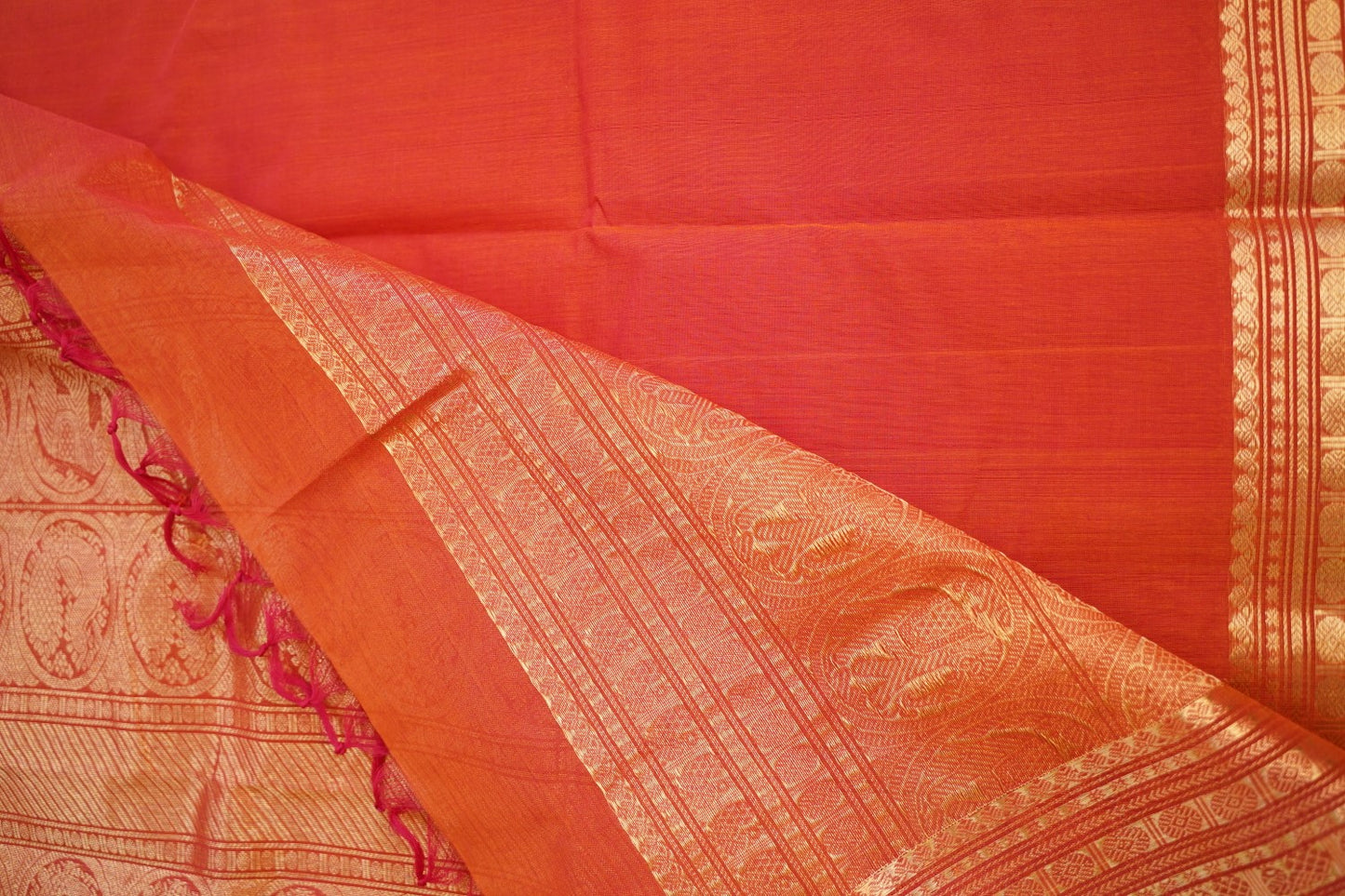 Kanchi handloom Cotton Saree PC14402