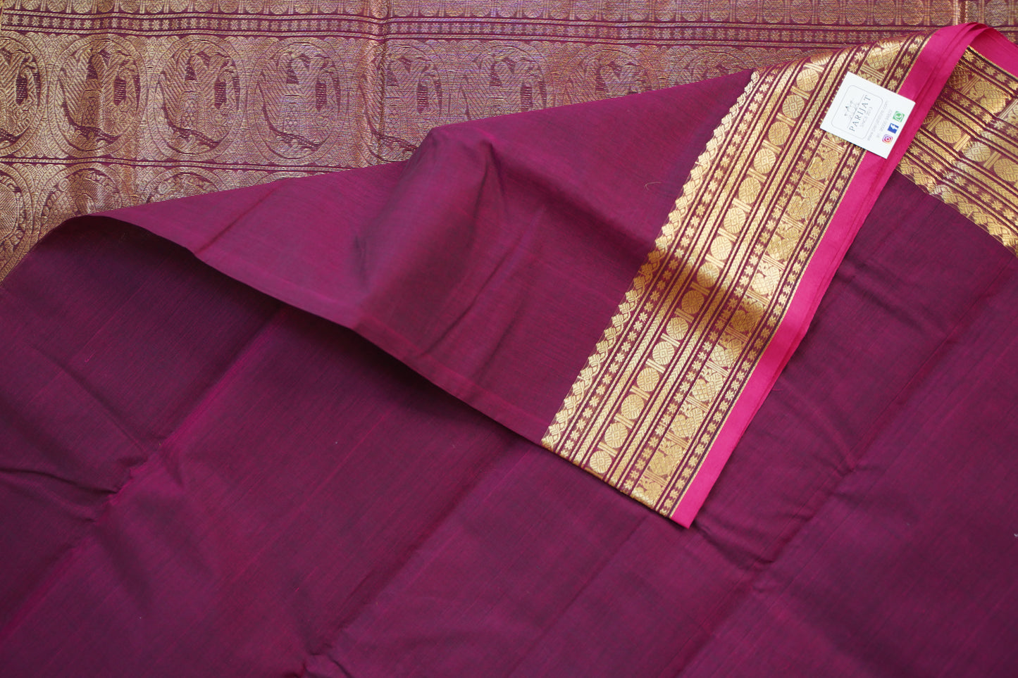 Kanchi handloom Cotton Saree PC14377