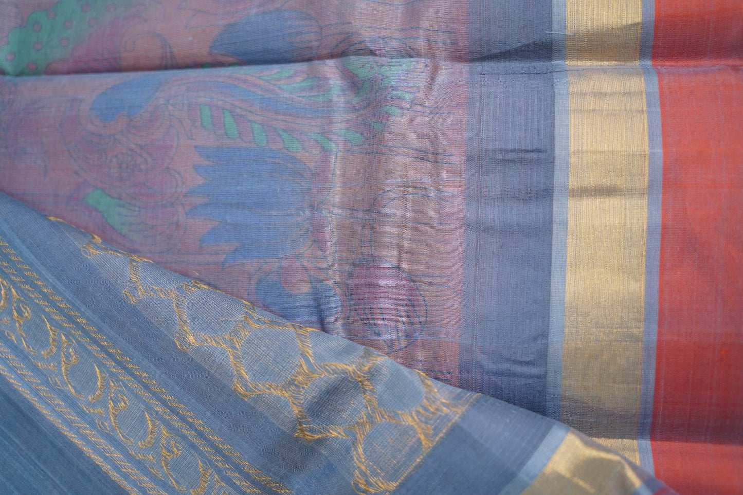 Kanchi Handloom Silk Cotton Saree PC7986