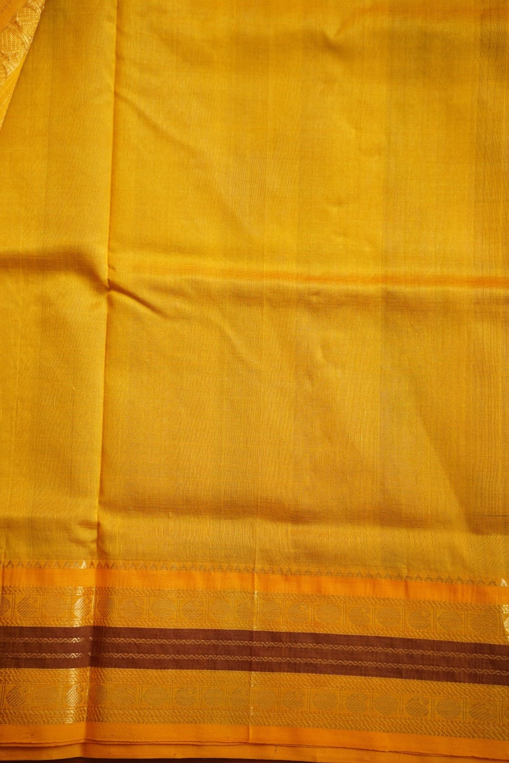 Navy Blue Kanchi Silk Cotton Saree With Zari Border PC11744