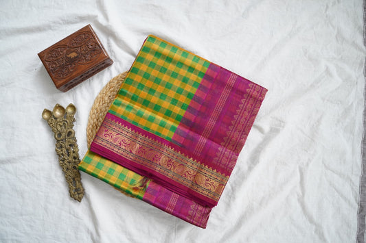 Kanchi Handloom Silk Cotton Saree-PC16044