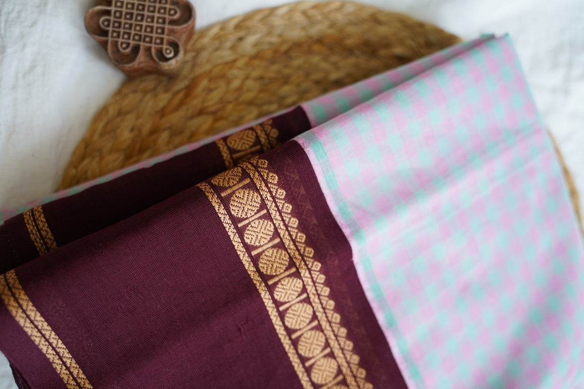 Chettinad handloom Cotton Saree PC17986