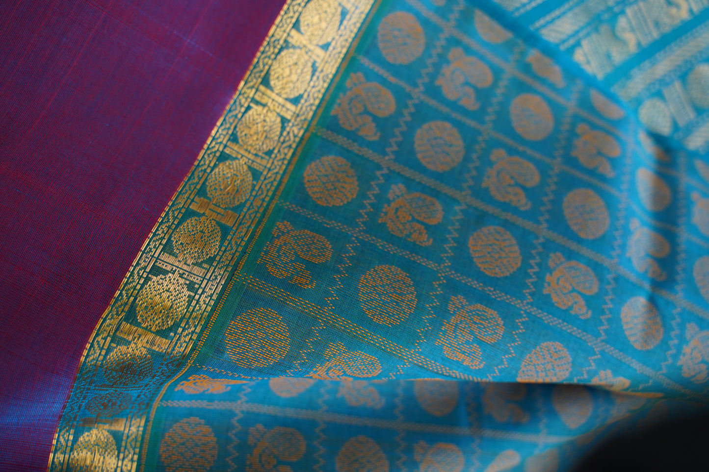 Kanchi Handloom Silk Cotton Saree-PC16090