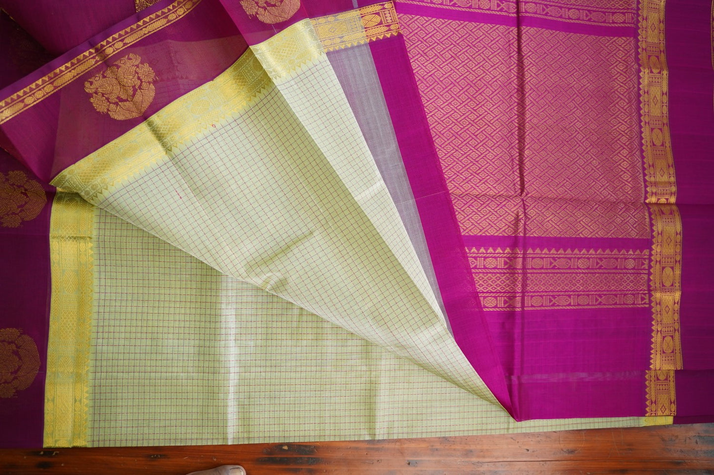 Kanchi Handloom Silk Cotton Saree PC17153