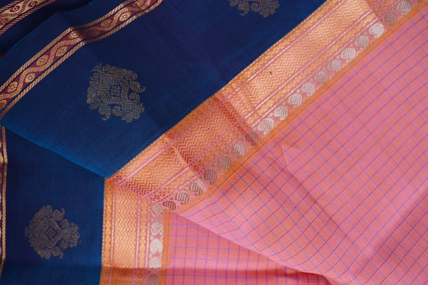 Kanchi Handloom Silk Cotton Saree PC16086