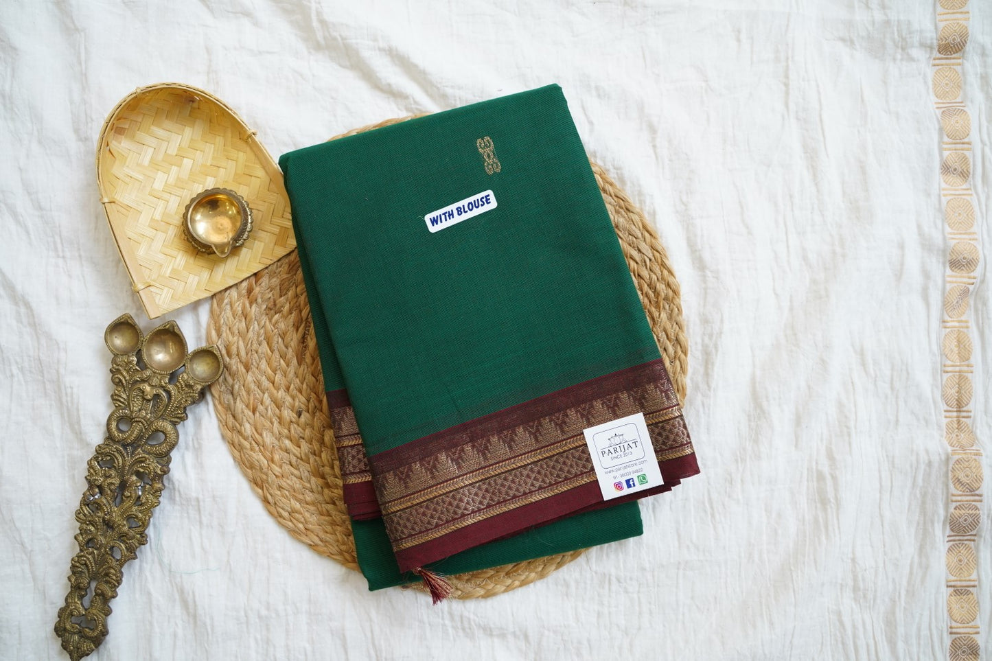 Chettinad handloom Cotton Saree PC16100