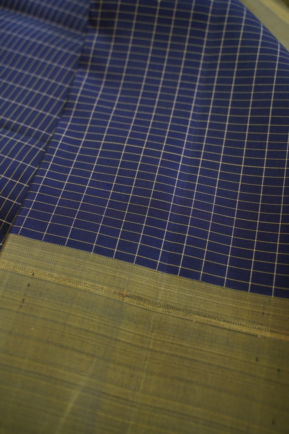 Banana Yellow Kanchi Silk Cotton Saree With Zari Border PC10715