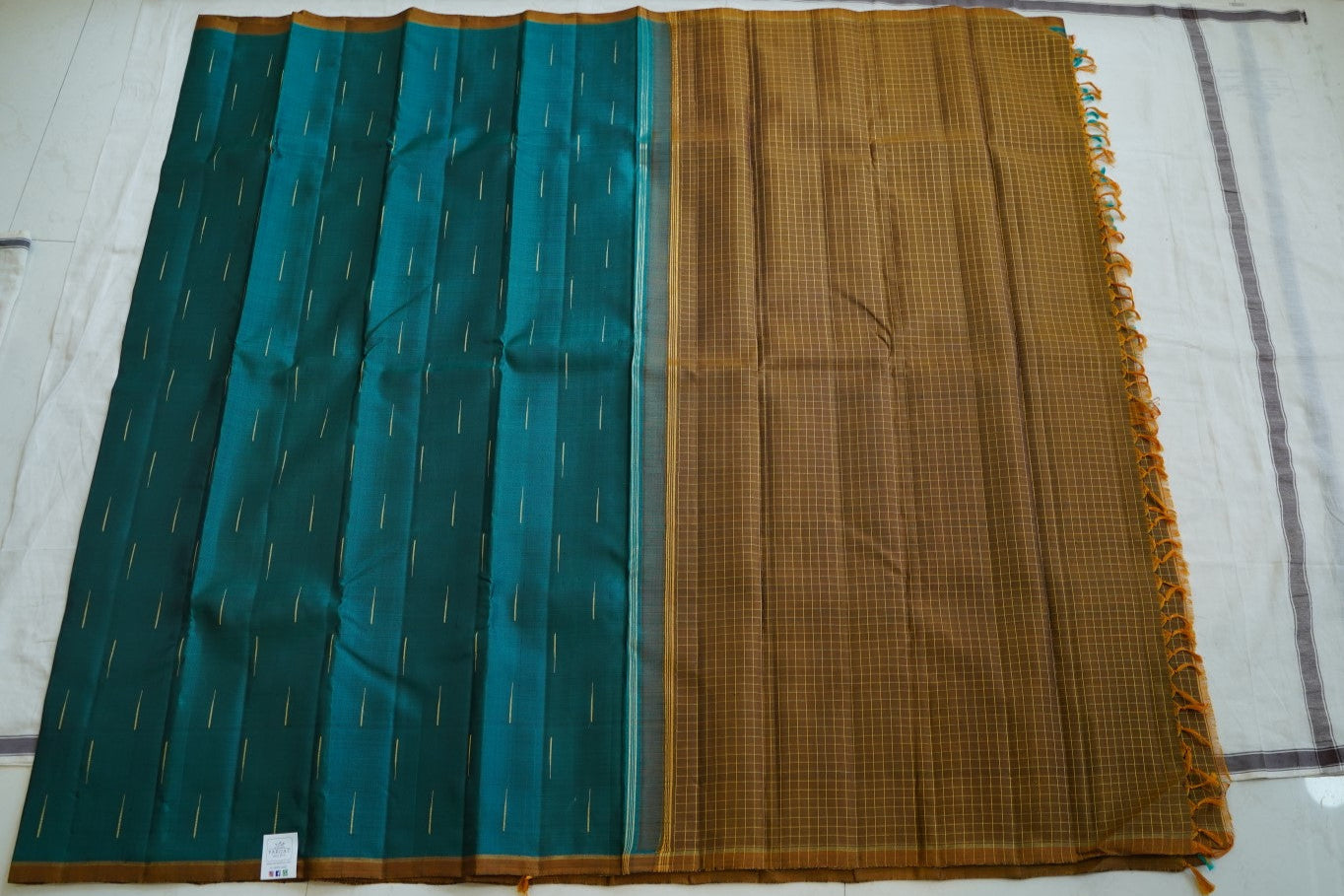 Banana Yellow Kanchi Silk Cotton Saree With Zari Border PC10715