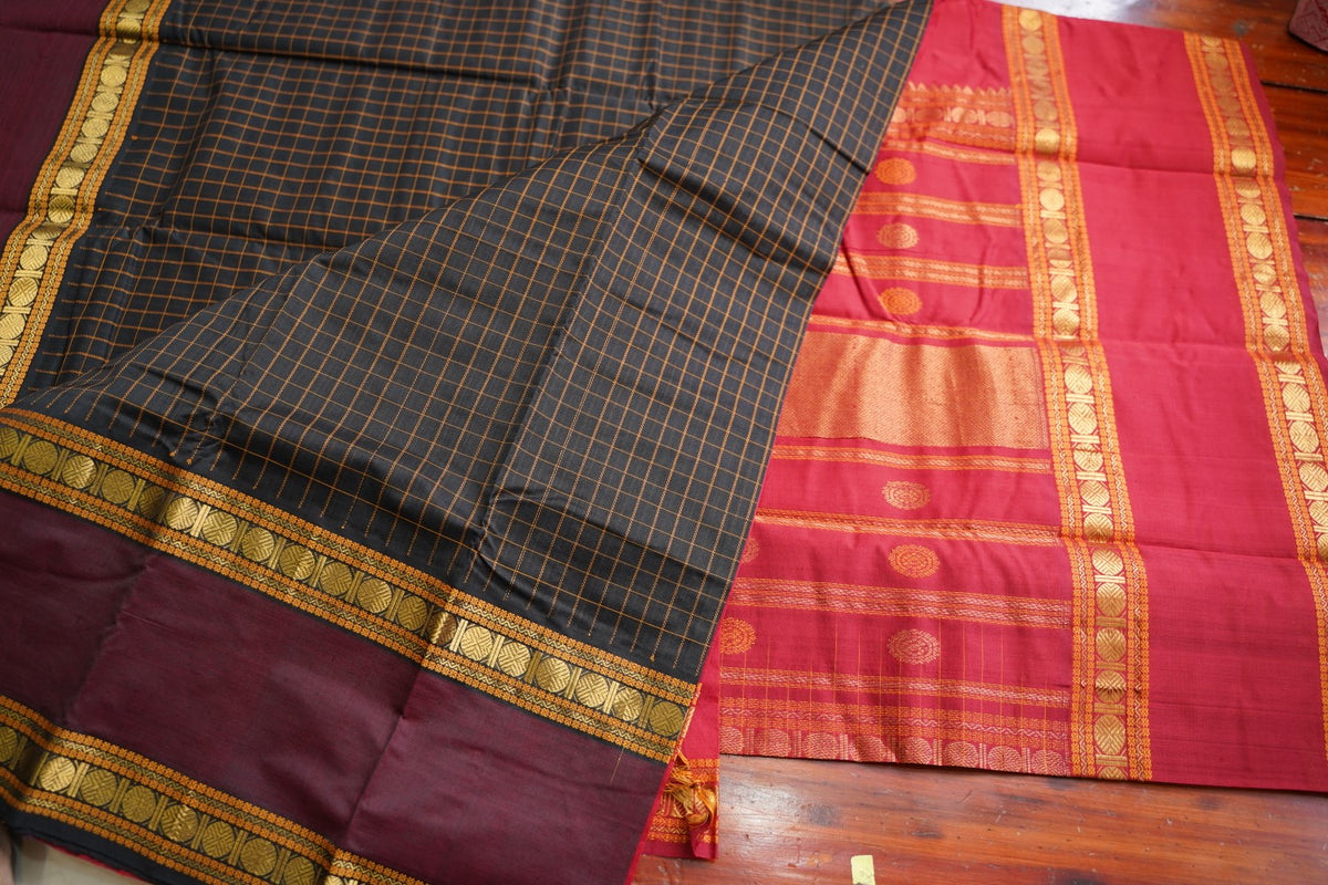 Kanchi Semi Silk Cotton Saree PC18045