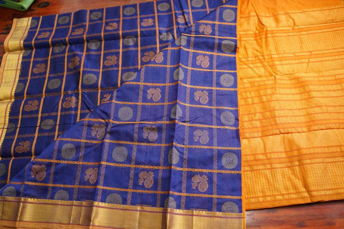 Kanchi Semi Silk Cotton Saree PC18058