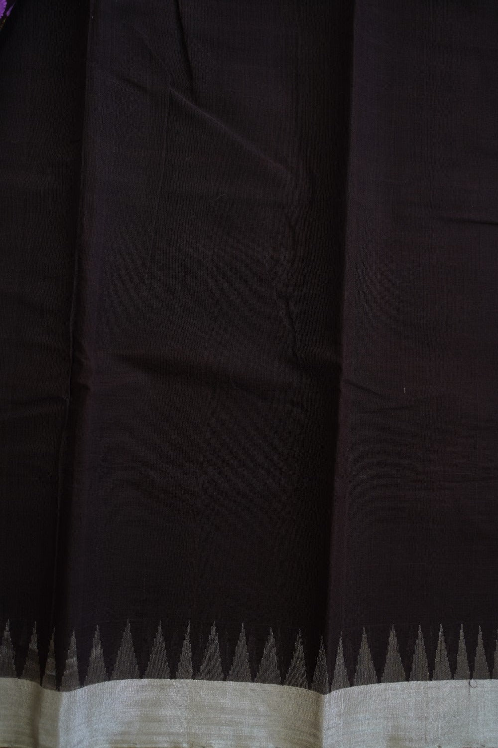 Brown Jamdani Ponduru handloom Cotton Saree PC10733