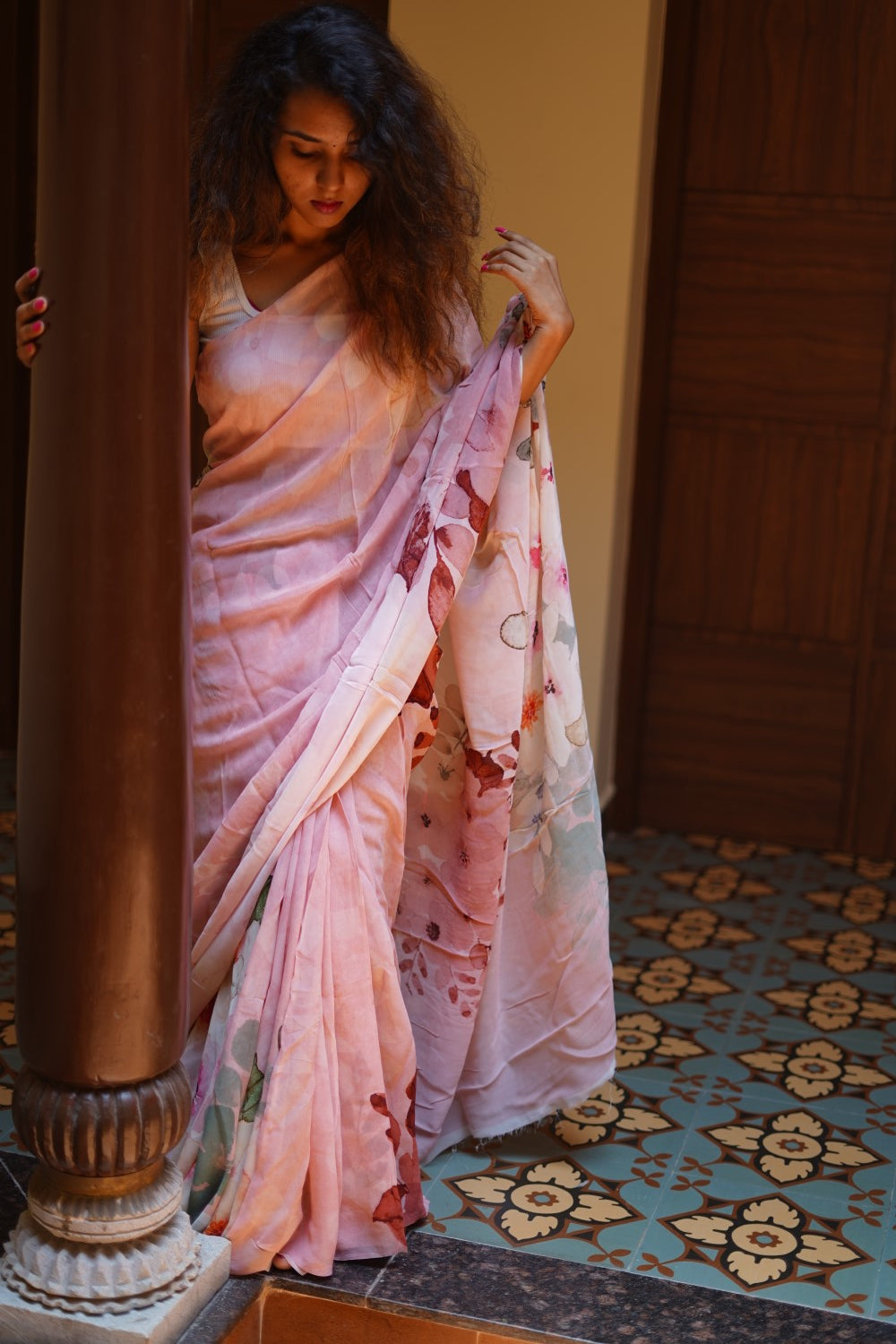 Fancy georgette saree PC14194