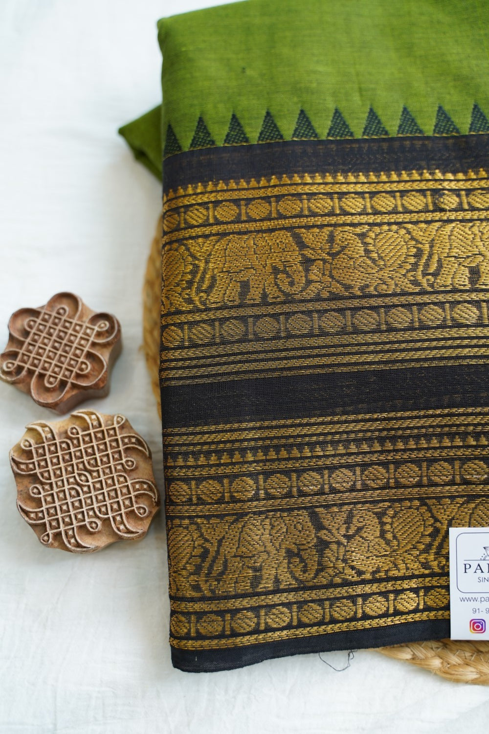 Chettinad handloom Cotton Saree PC18085