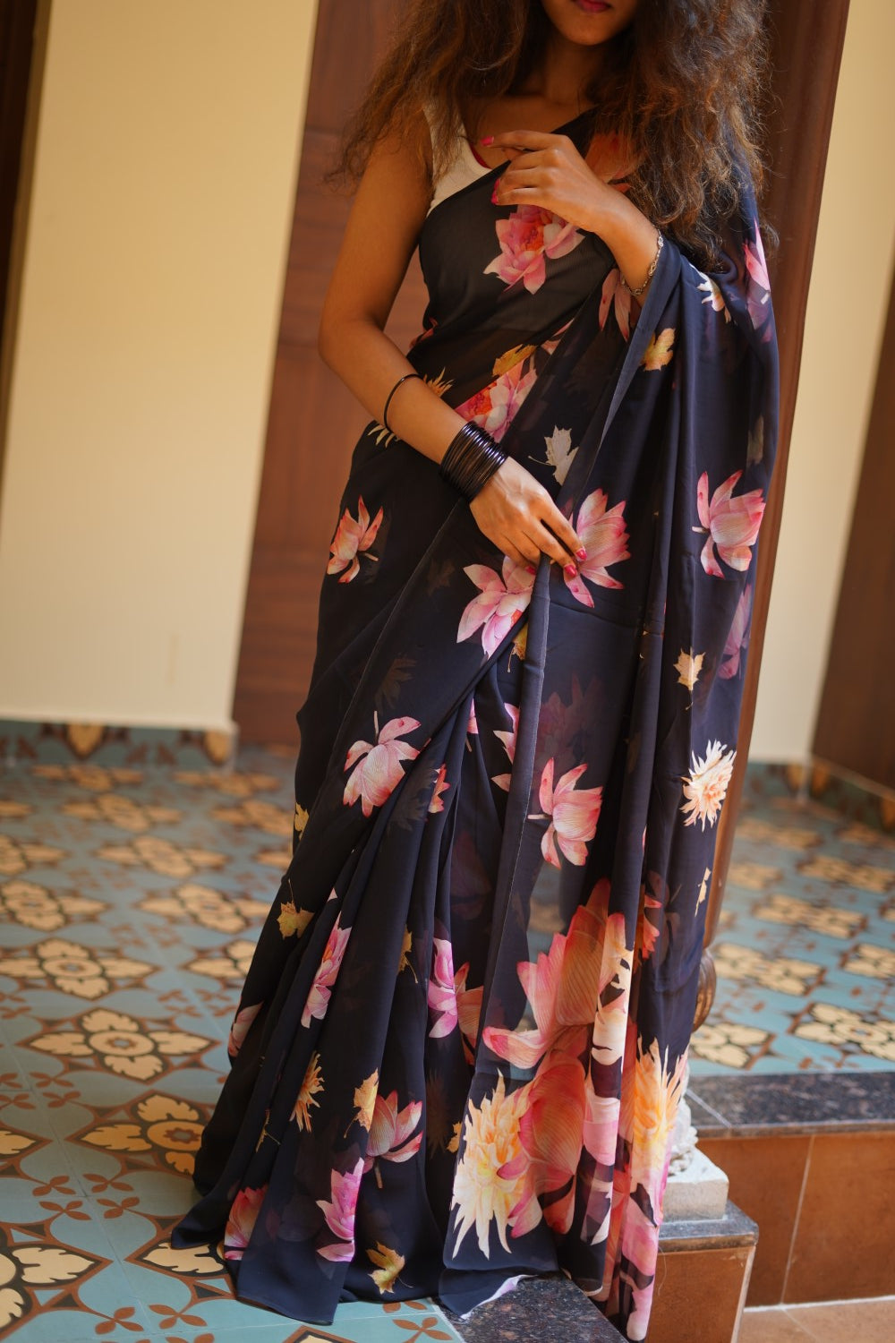 Fancy georgette saree PC14203