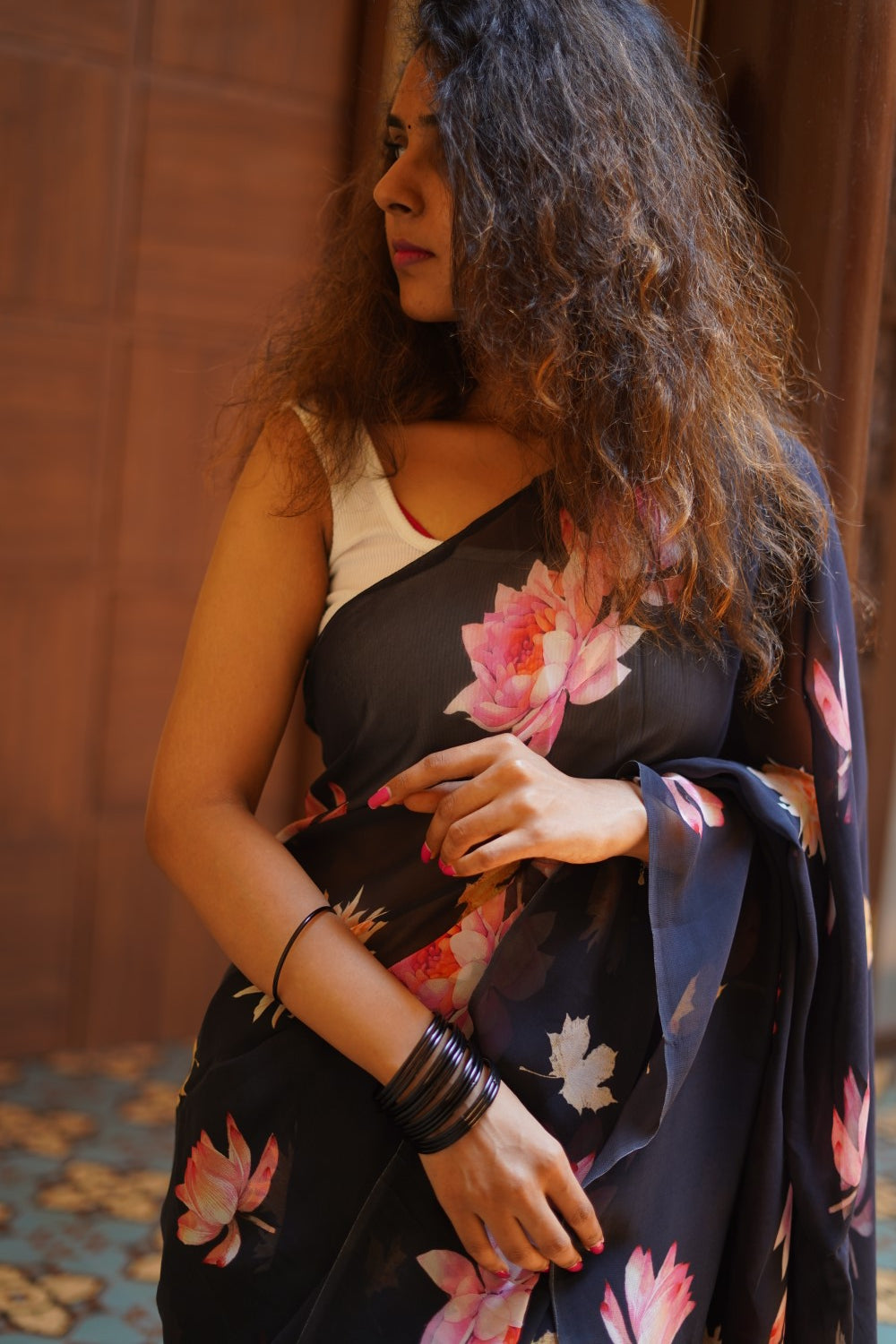 Fancy georgette saree PC14203