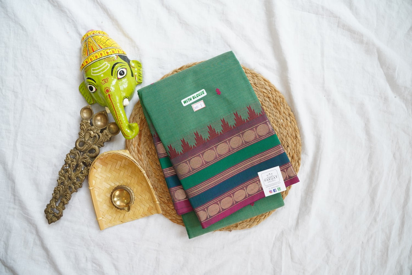 Chettinad handloom Cotton Saree PC16168