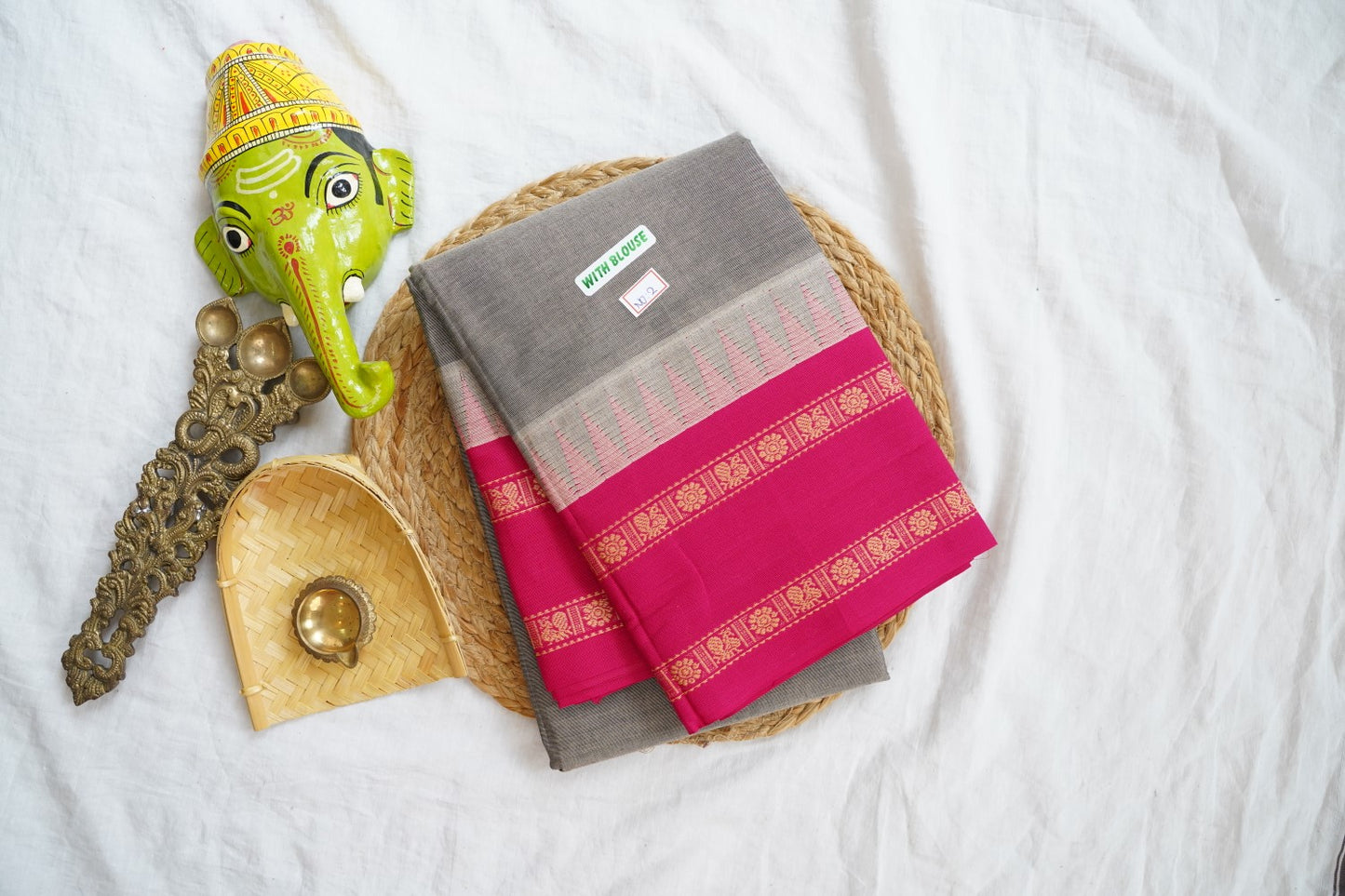 Chettinad handloom Cotton Saree PC16159