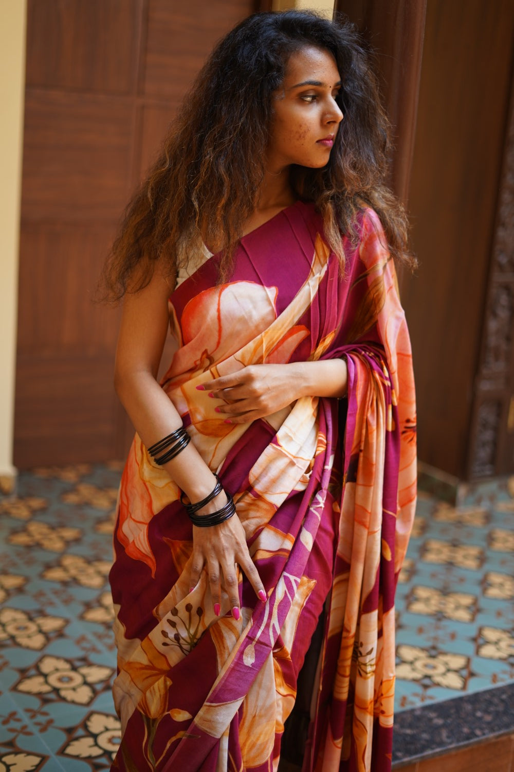 Fancy georgette saree PC14173