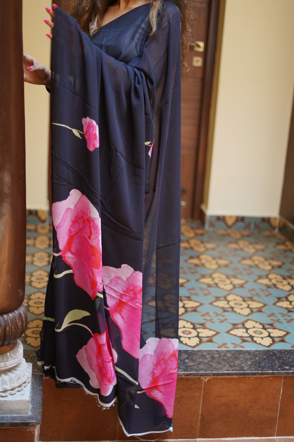Fancy georgette saree PC14174