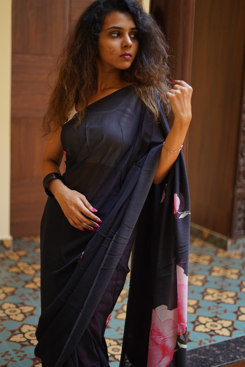 Fancy georgette saree PC14174