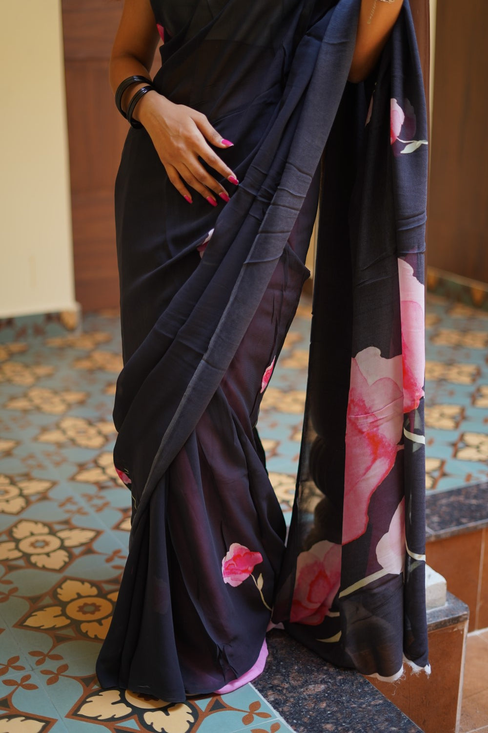 Fancy georgette saree PC14174