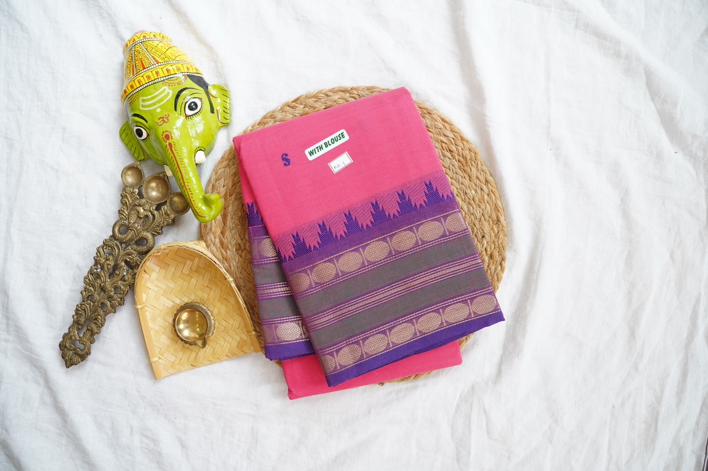 Chettinad handloom Cotton Saree PC16170