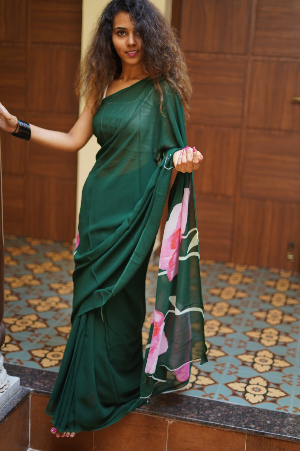 Fancy georgette saree PC14202