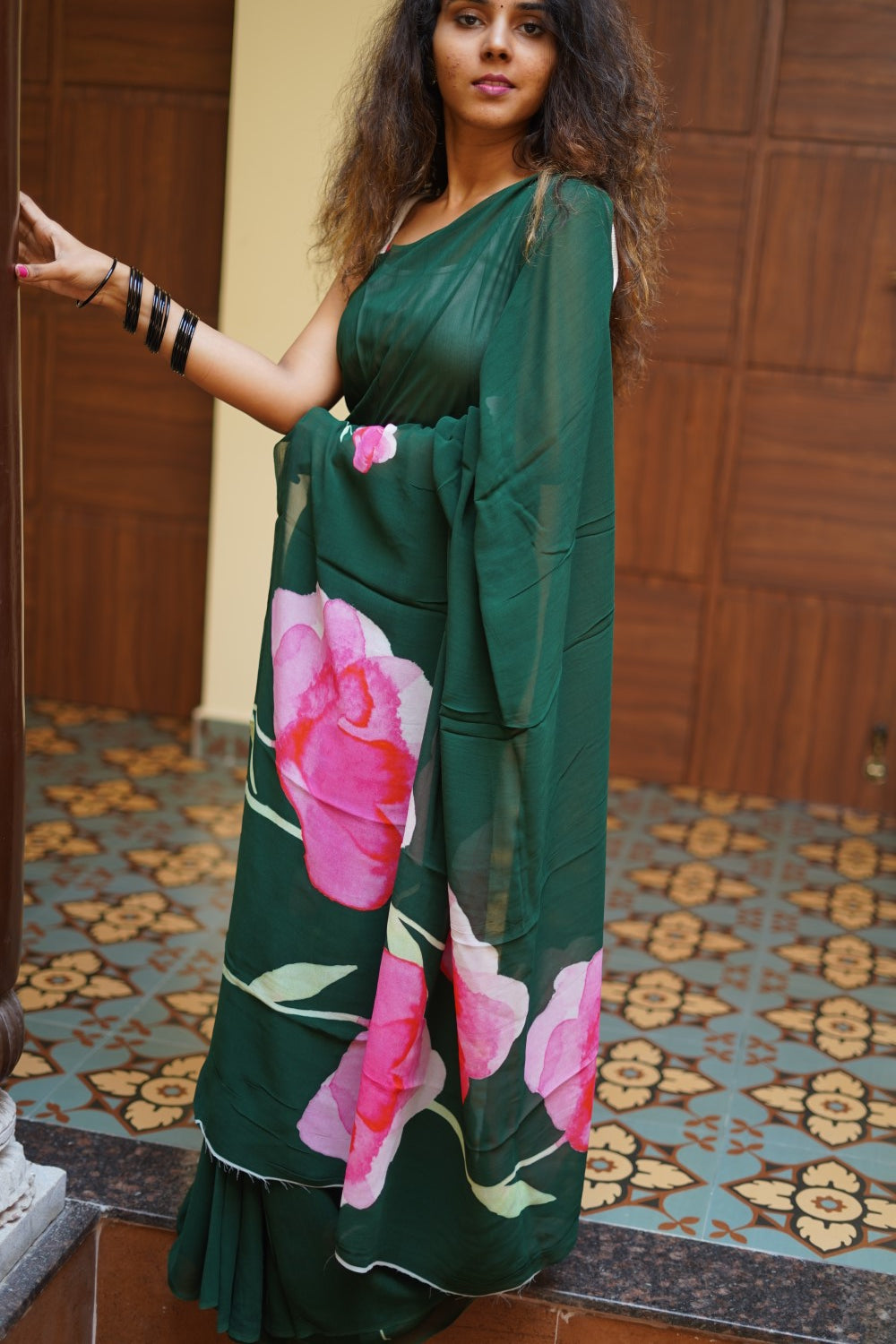 Fancy georgette saree PC14202